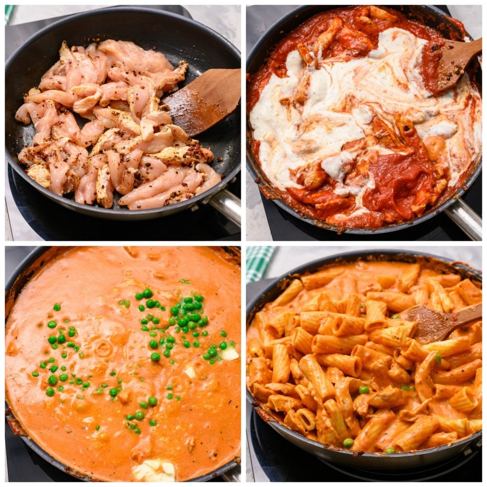 This spicy chicken rigatoni is one of our family favorites and easy to make recipes that The process of making chicken rigatoni.