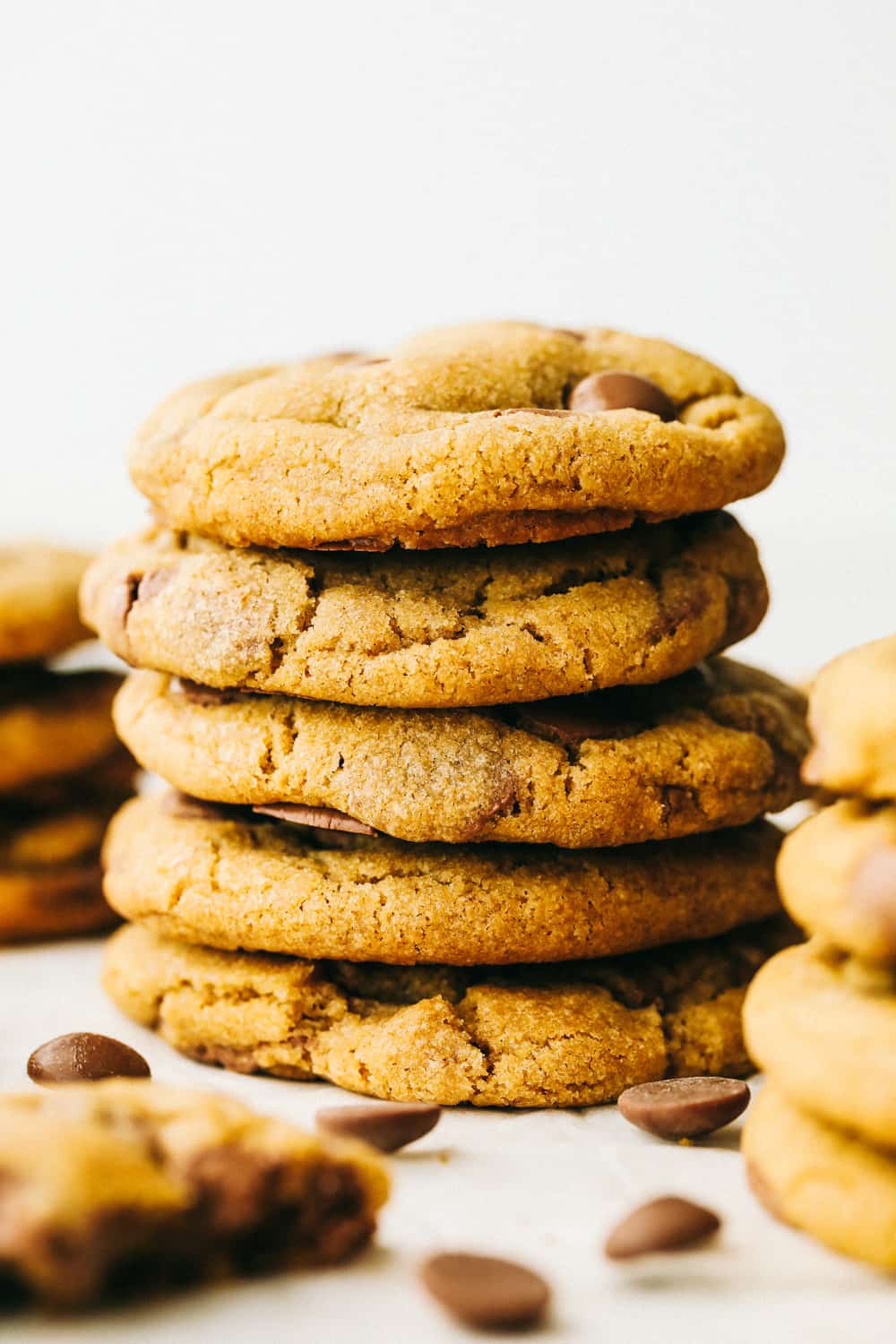 Brown Butter Chocolate Chip Cookies are perfect thick, chewy chocolate chip cookies that are made even better with the unique flavor of browned butter. These are the BEST tasting cookies EVER! Browned Butter Chocolate Chip Cookies that are thick chewy and amazing.