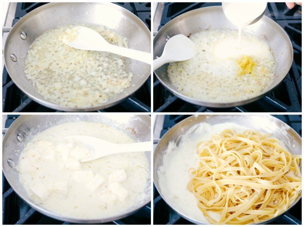 Lemon Garlic Cream Fettuccini is a quick meal that is loaded with rich flavors that taste like they took all day to create, but are ready in under 30 minutes. This will be a huge hit recipe that your entire family will go crazy over! Process of making Lemon Garlic Cream Fettuccini.