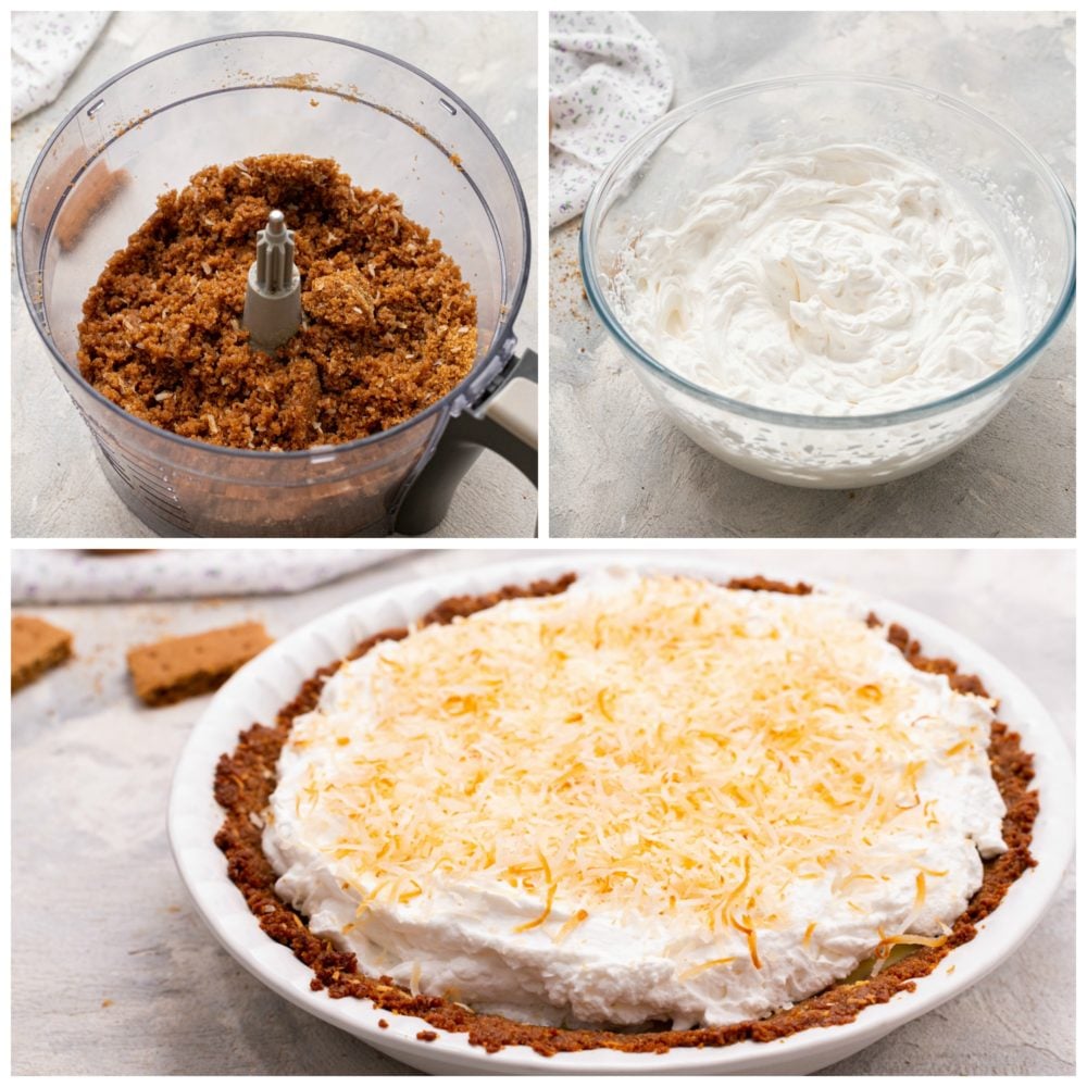 Coconut Cream Key Lime Pie is a fresh, easy to make dessert with a smooth creamy filling and a buttery crunch in the crust. It is beautiful and makes a great sweet treat when entertaining because everyone LOVES it!! Steps to make key lime pie.
