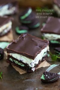 EASY Mint-chocolate brownie oreo ice cream bars EASY Mint-chocolate brownie oreo ice cream bars