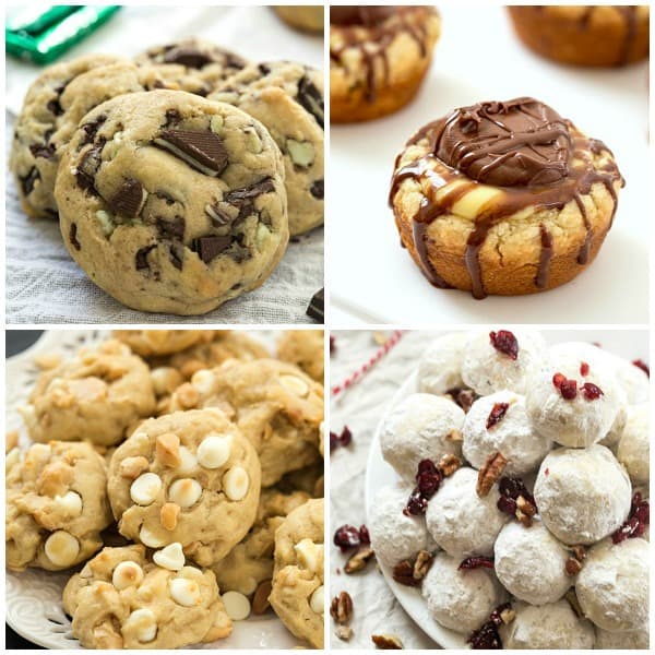 Andes Mint Cookies Boston Cream Sugar Cookie Cups, White Chocolate Macadamia Nut Cookies, Snowball Cookies with Cranberries Andes Mint Cookies Boston Cream Sugar Cookie Cups, White Chocolate Macadamia Nut Cookies, Snowball Cookies with Cranberries
