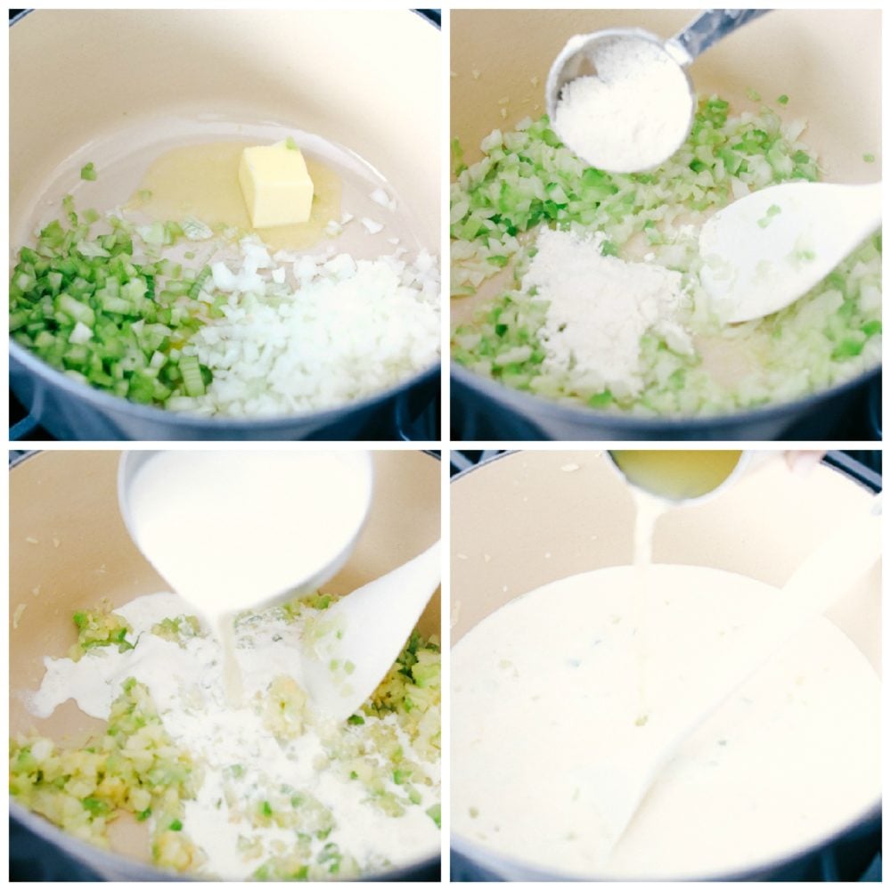 Creamy Chicken Gnocchi Soupย has a thick and rich broth with shredded carrots, celery, chopped spinach, gnocchi and chicken hidden throughout. This tastes even better than the Olive Garden! The process of chicken gnocchi soup.