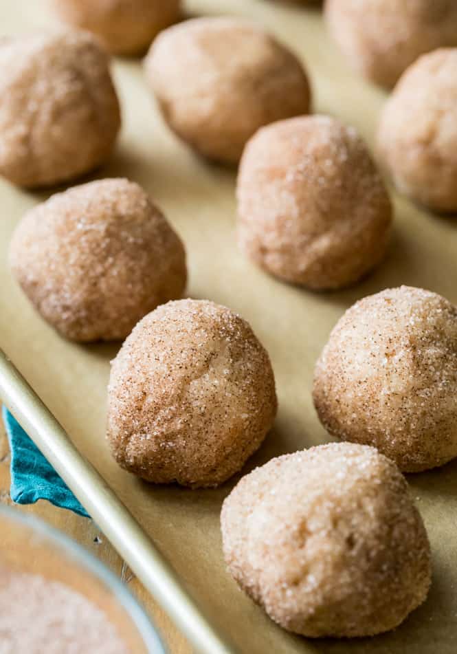 These Cream Cheese Snickerdoodles are extraordinarily soft and absolutely melt in your mouth! The cream cheese adds a subtle extra tang to a classic Snickerdoodle cookie. Youโre going to want to try this one out for your holiday cookie tray (or, really, for anytime!). Cream Cheese Snickerdoodle Cookie Dough.