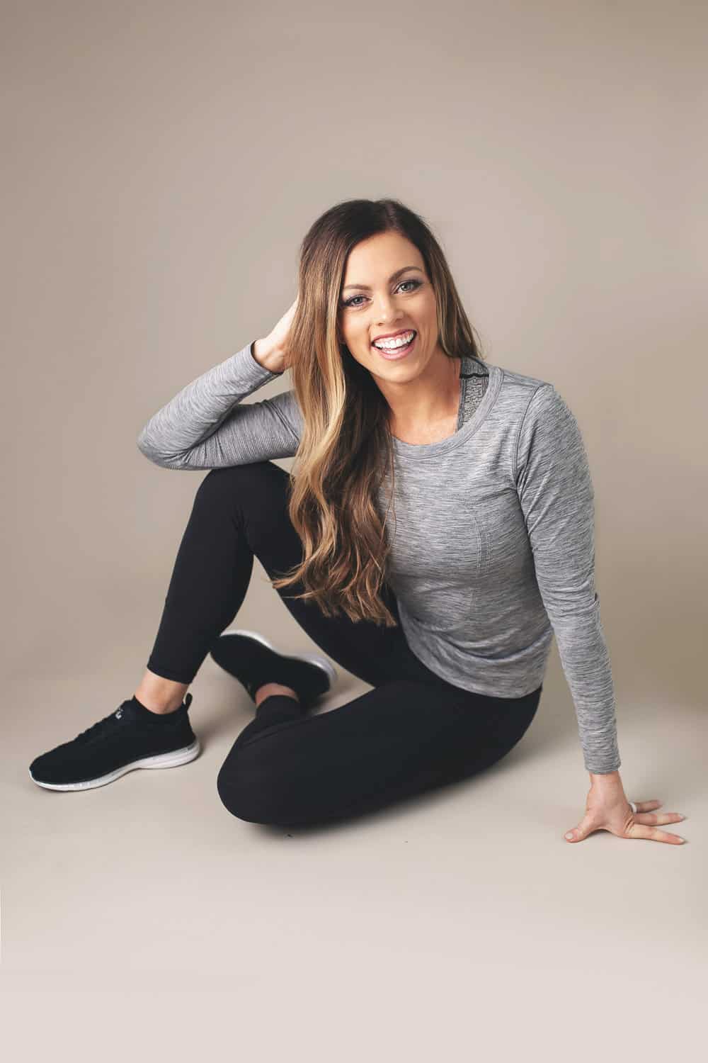 New year, New You! Alyssa photo in casual workout attire.