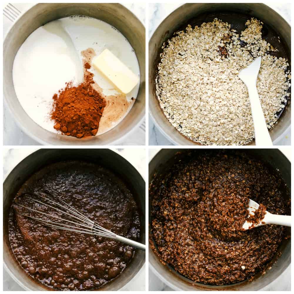 Steps to make no bake cookies Steps to make no bake cookies