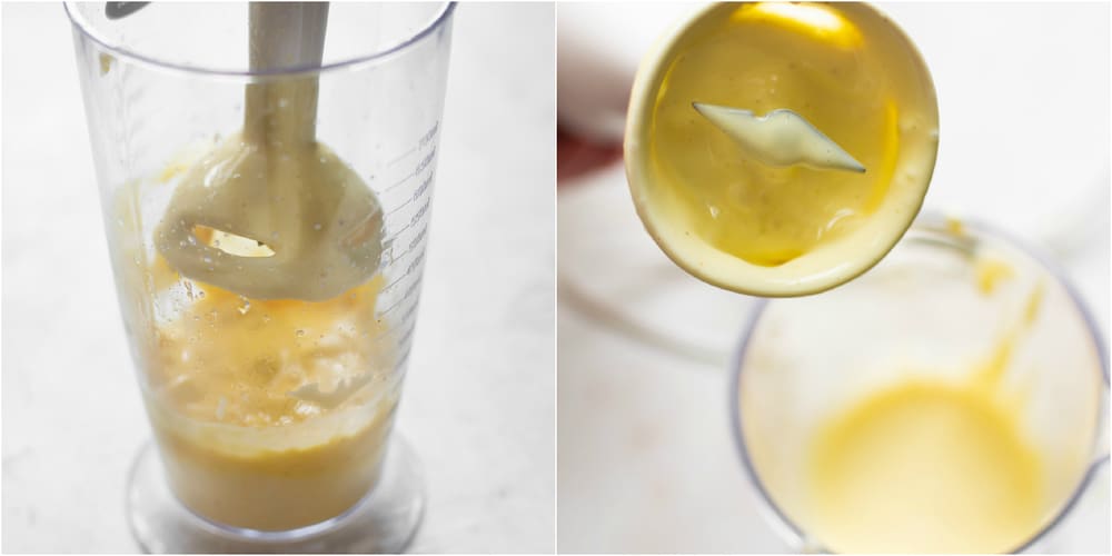 Hollandaise Sauce is the perfect accompaniment to asparagus or Eggs Benedict is easy and quick to make with an immersion blender! Hollandaise in a blender