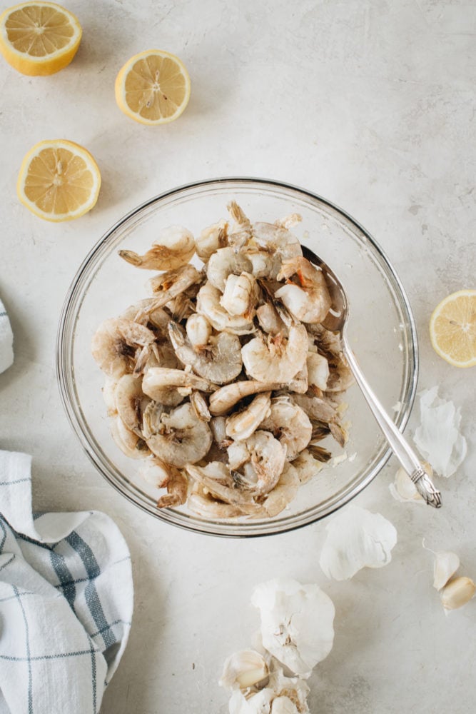 Classic Shrimp Scampi is a delicious recipe of pan-cooked shrimp drenched in decadent garlic butter and lemon sauce. This simple shrimp dish is made in minutes and is best served over pasta or with crusty bread for dipping. shrimp in garlic and oil sauce