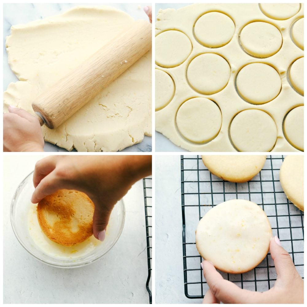Buttery Lemon Shortbread Cookies with a Glaze are light and fresh with vibrant sweet and sour flavors that are surprisingly easy to create! Every bite is packed with a burst of lemon flavor and the shortbread has the perfect dense, buttery texture that will make this your new favorite cookie! Steps to make lemon shortbread cookies.