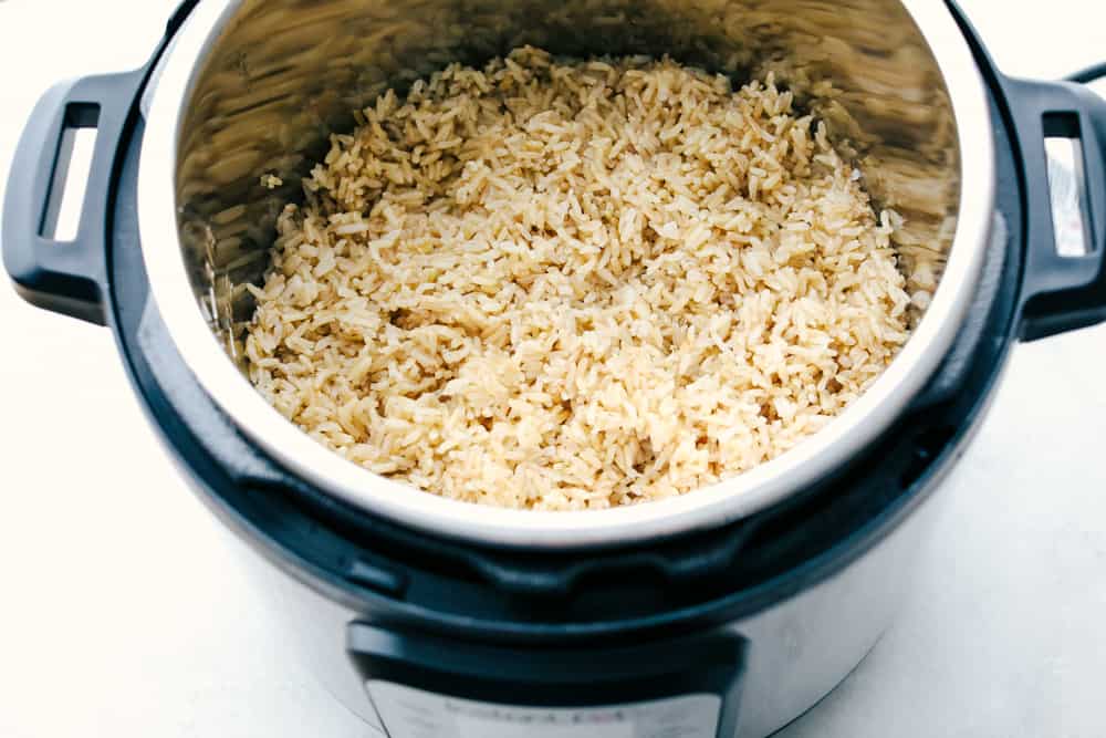 Instant pot rice is perfectly fluffy, light, tender and never sticky.ย When you use your Instant pot it's perfect EVERY SINGLE TIME! Even your tricky hard to master brown and wild rice will be perfect. It's so easy you'll never use a pot on the stove again. Brown Rice Perfectly cooked in an Instant Pot