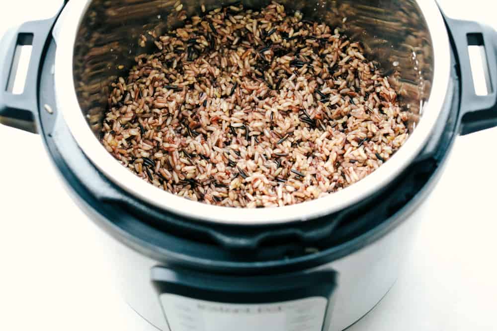 Instant pot rice is perfectly fluffy, light, tender and never sticky.ย When you use your Instant pot it's perfect EVERY SINGLE TIME! Even your tricky hard to master brown and wild rice will be perfect. It's so easy you'll never use a pot on the stove again. Wild Rice perfectly cooked in the Instant Pot