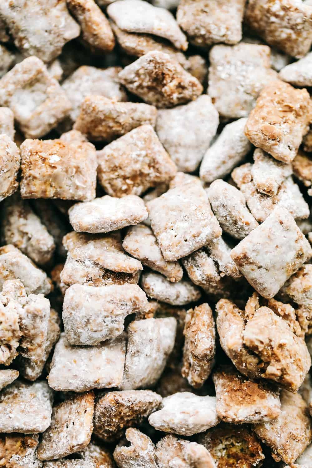 This quick and easy no bake sweet treat is a combination of cereal, chocolate and peanut butter and tossed in powdered sugar. It's snack attack perfection! Classic muddy buddies, is cereal mixed with chocolate, peanut butter and powdered sugar.