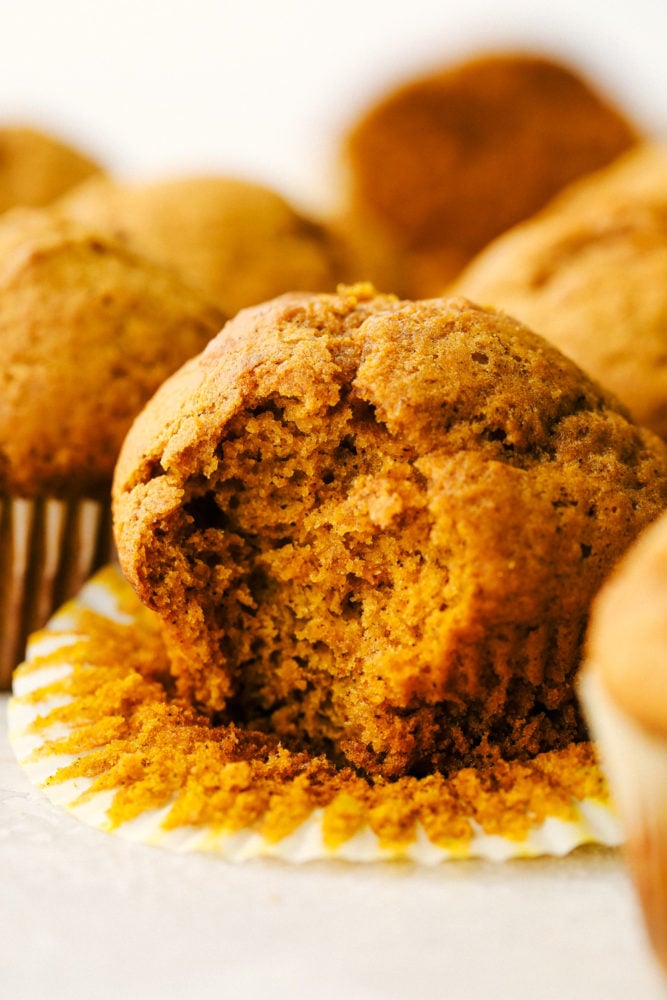 Soft, fluffy, moist, spicy Perfect Pumpkin Muffins bring the flavors of fall to your table. These are wonderfully light and flavorful and super easy. It's a great way to usher in the Pumpkin baking season. Fluffy, soft, moist perfect pumpkin muffins.