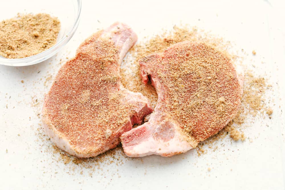 Air Fryer Pork Chops are the best pork chops ever! With a golden seasoned crust and fork tender juicy insides, it is makes these the perfect pork chops. Seasoning Pork Chops.
