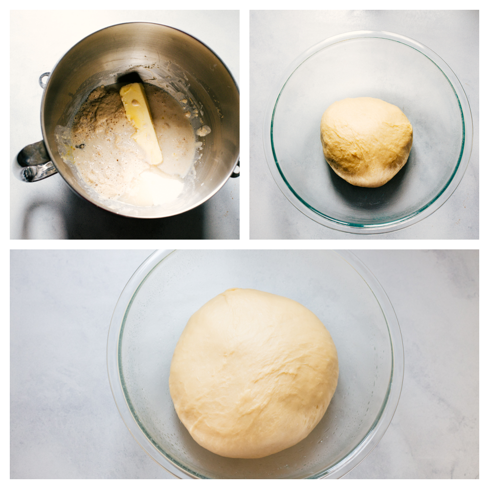 Overnight Cinnamon Rolls is a recipe you need in your arsenal. They make waking up worth it in the morning! Mixing the ingredients and making the dough.