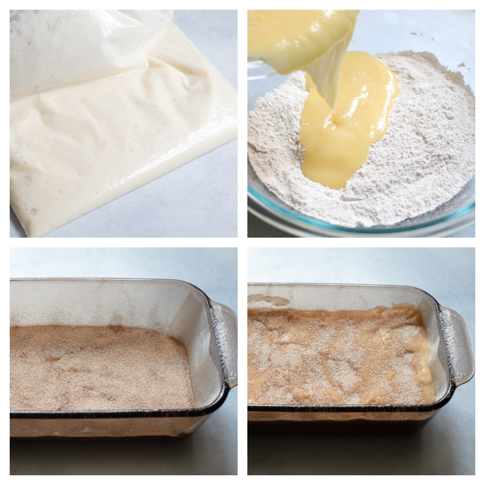 Amish Friendship Bread is the gift that keeps on giving! This simple starter yields sweet, delicious bread every time! The process of making amish friendship bread.
