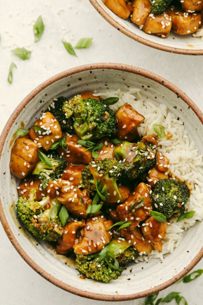 Stir-fried chicken and broccoli are topped with a mouthwatering Hoisin sauce glaze in this super easy recipe. Loaded with amazing Cantonese flavor, hoisin chicken is going to become a new regular in your dinner rotation! Stir-fried hoisin chicken and broccoli served over rice.