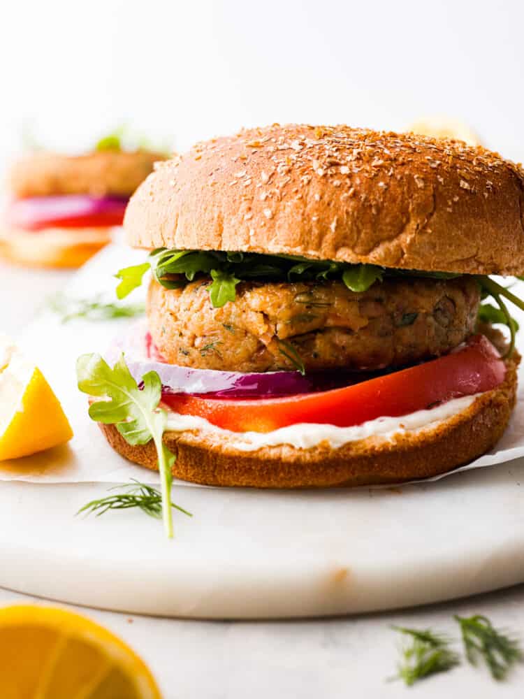 Tuna burgers are like a tasty remix of regular beef burgers, bringing a lighter and more flavorful option to the table that seafood fans can't resist. With zingy lemon, fragrant herbs, and the deliciousness of tuna, these burgers are a total mouthwatering delight that will satisfy even the biggest burger cravings. A complete tuna burger.