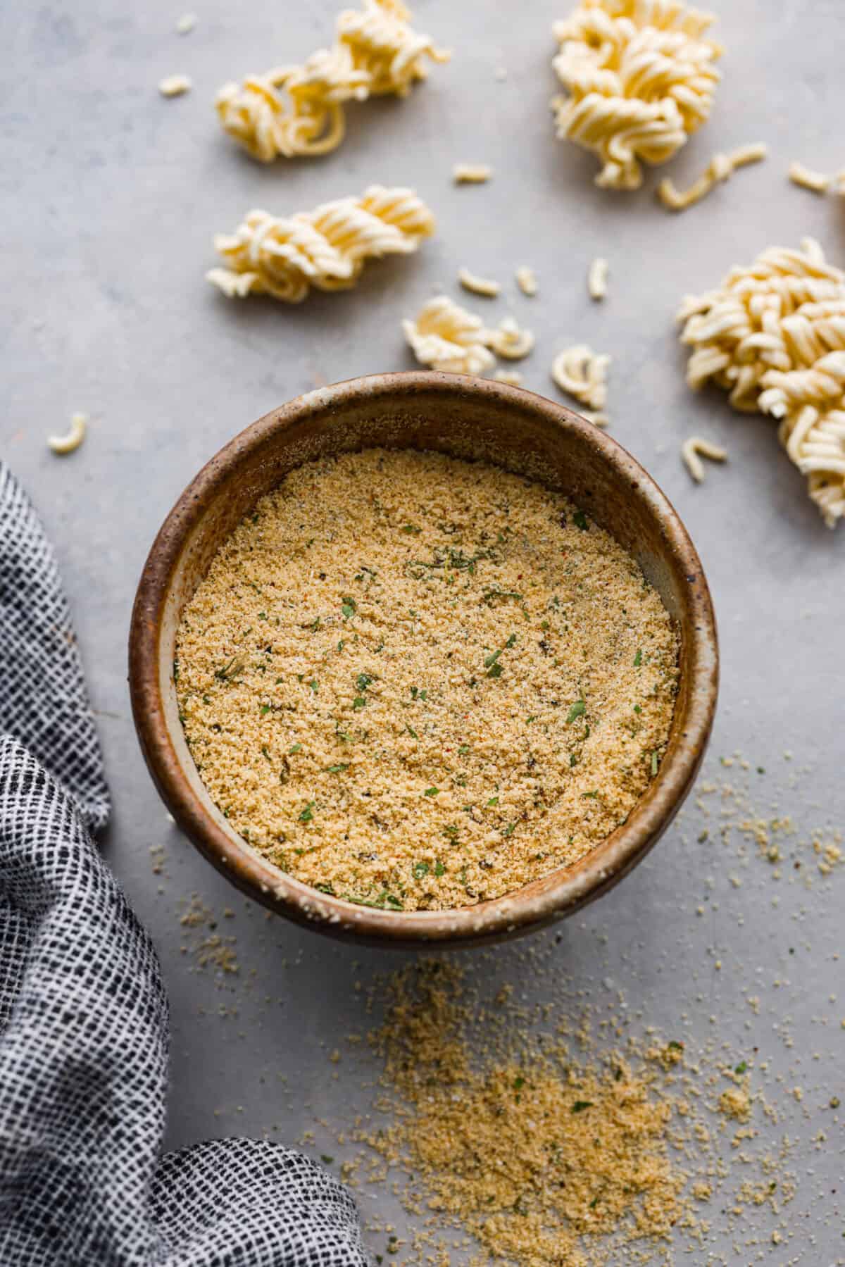 Ditch the flavor packet and elevate your bowl with this homemade ramen seasoning! Packed with savory spices and a punch of garlic, it's the secret ingredient to restaurant-worthy broth in just minutes. Ramen seasoning in a small bowl.