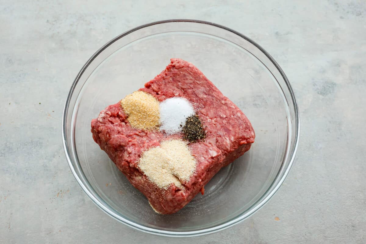 Get ready for the ultimate burger experience topped with my irresistible Secret Sauce. The flavor packed into this burger is a delicious twist on a classic favorite. Ground beef with seasonings.