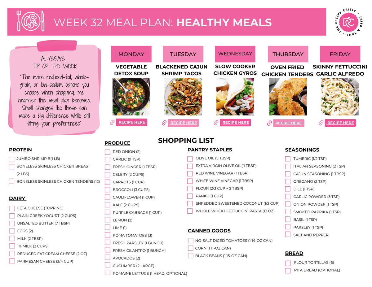 Eating healthy doesn't have to be time-consuming or complicated! With these quick and easy meals, you can enjoy nutritious dishes without spending hours in the kitchen. A pdf of a shopping list.