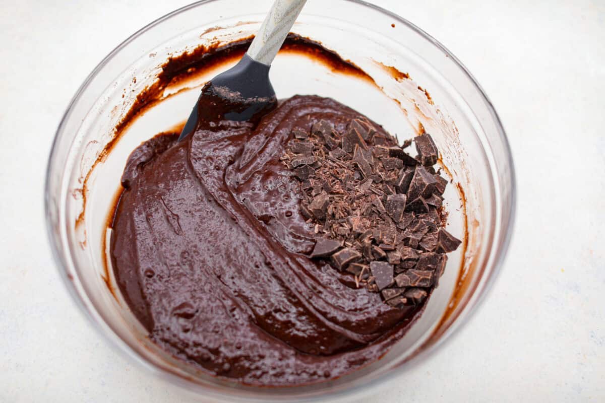 These double chocolate muffins are rich, moist, and packed with deep chocolate flavor! They are the perfect treat for breakfast, snack time, or dessert. They come together with simple ingredients and bake up beautifully with a soft, tender crumb in less than an hour! Chocolate chunks added to the chocolate muffin batter.