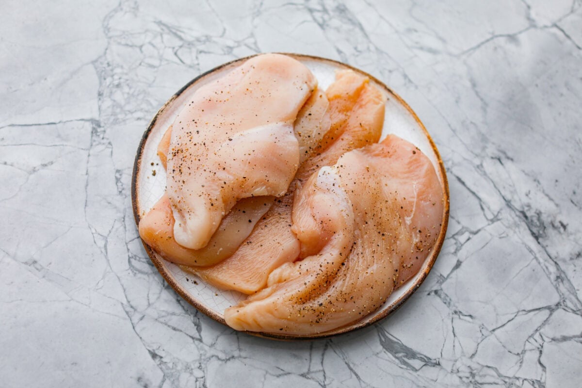 If youโve never had Chicken Francese, youโre in for a treat! Lightly breaded chicken, pan-fried to golden perfection, then bathed in a bright, buttery lemon sauce thatโs totally irresistible. Chicken breasts seasoned with salt and pepper.