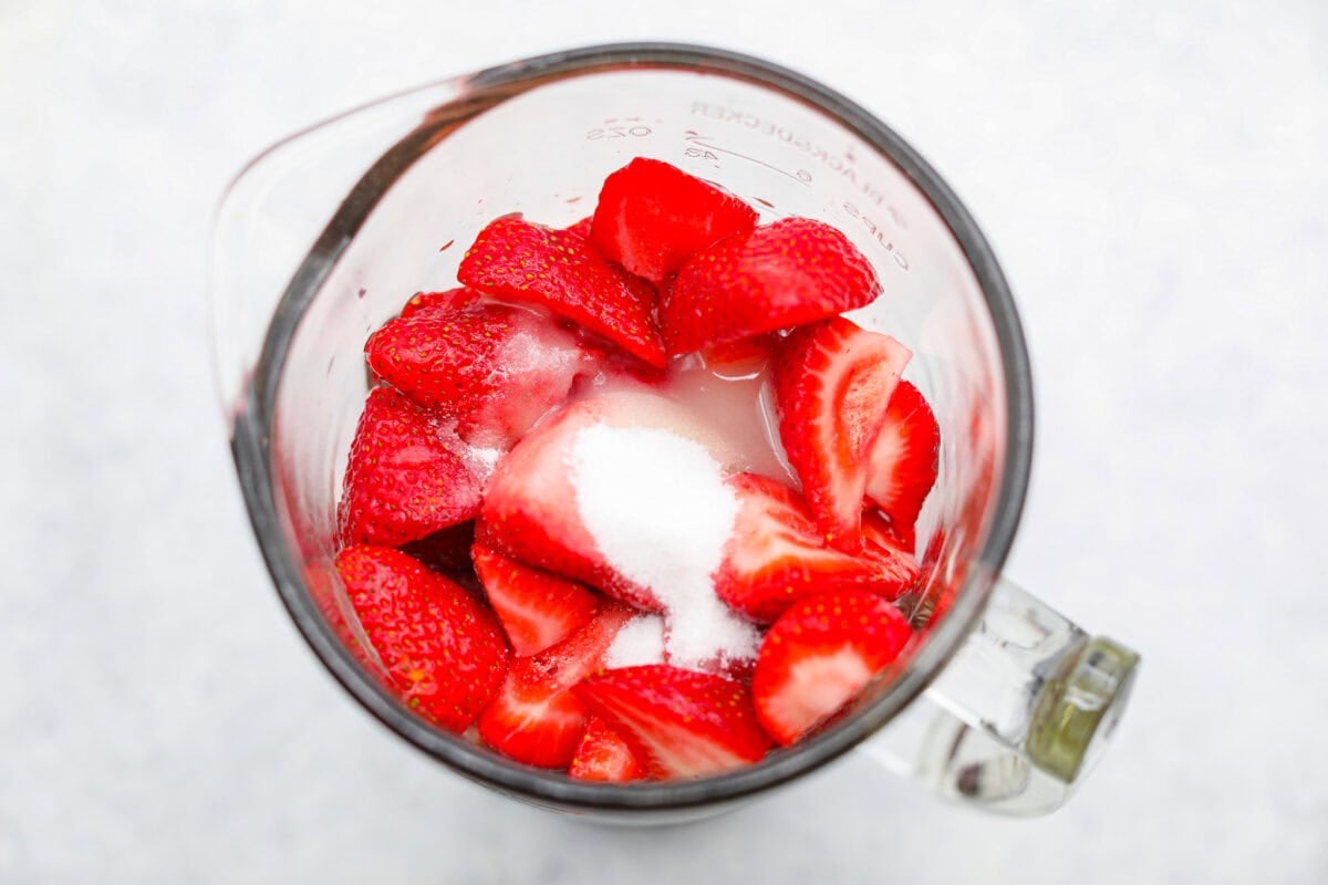 Homemade fruit leather is a fun, tasty way to turn ripe summer fruit into a snack that lasts all year! Just a few simple ingredients, no special tools, and a quick prep, then let the oven do the rest. Ingredients all in the blender.