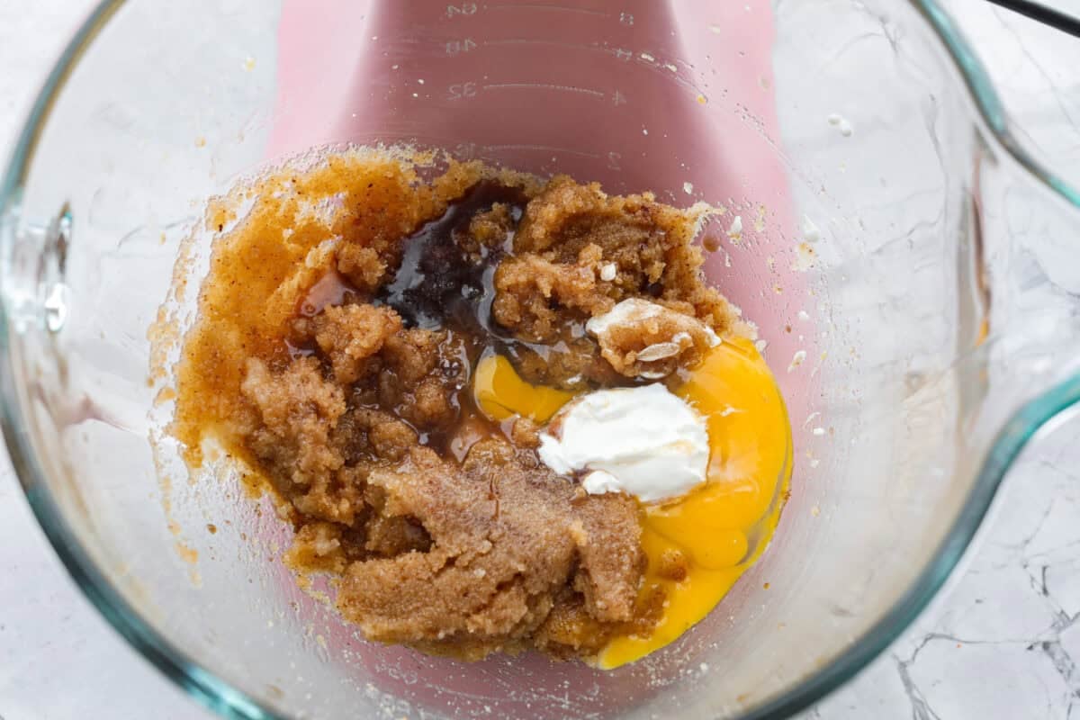 Skip the candy making! These Christmas Crack Cookies give you all the buttery, chocolatey, toffee filled flavor of Christmas crack in one easy cookie recipe. Gooey, salty, and completely irresistible. Eggs, vanilla, and sour cream added to the sugar and butter mixture.