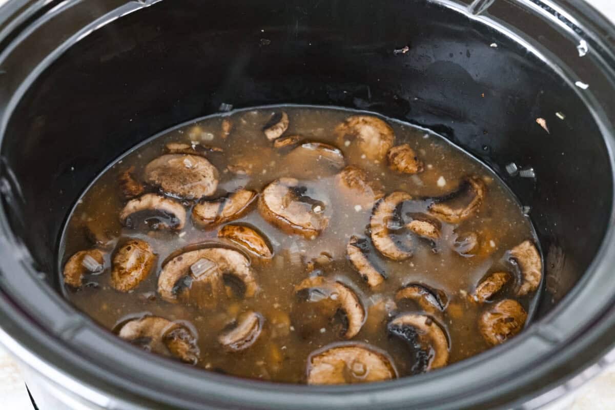 This crockpot chicken marsala brings restaurant-style flavor straight to your slow cooker. Tender chicken, mushrooms, and a rich marsala sauce come together for an effortless dinner youโll want on repeat. Sauce ingredients added to the crockpot.